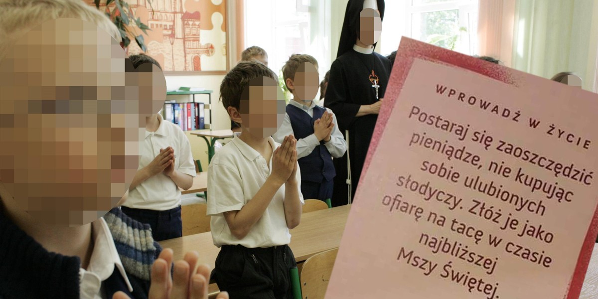 Porada z podręcznika do religii rozjuszyła rodziców. Chodzi o tacę!