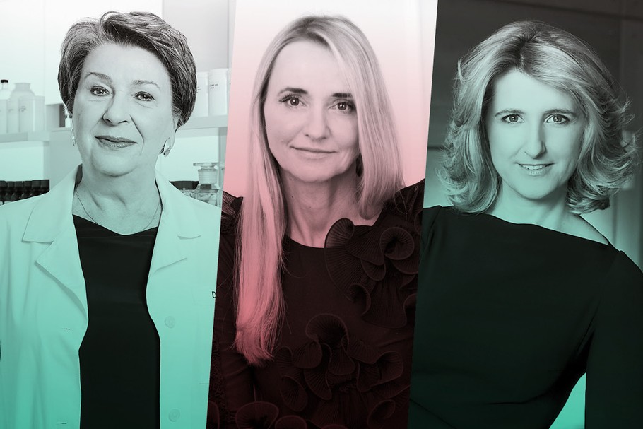 Od lewej: Irena Eris, Joanna Makowiecka-Gatza, Grażyna Piotrowska-Oliwa 