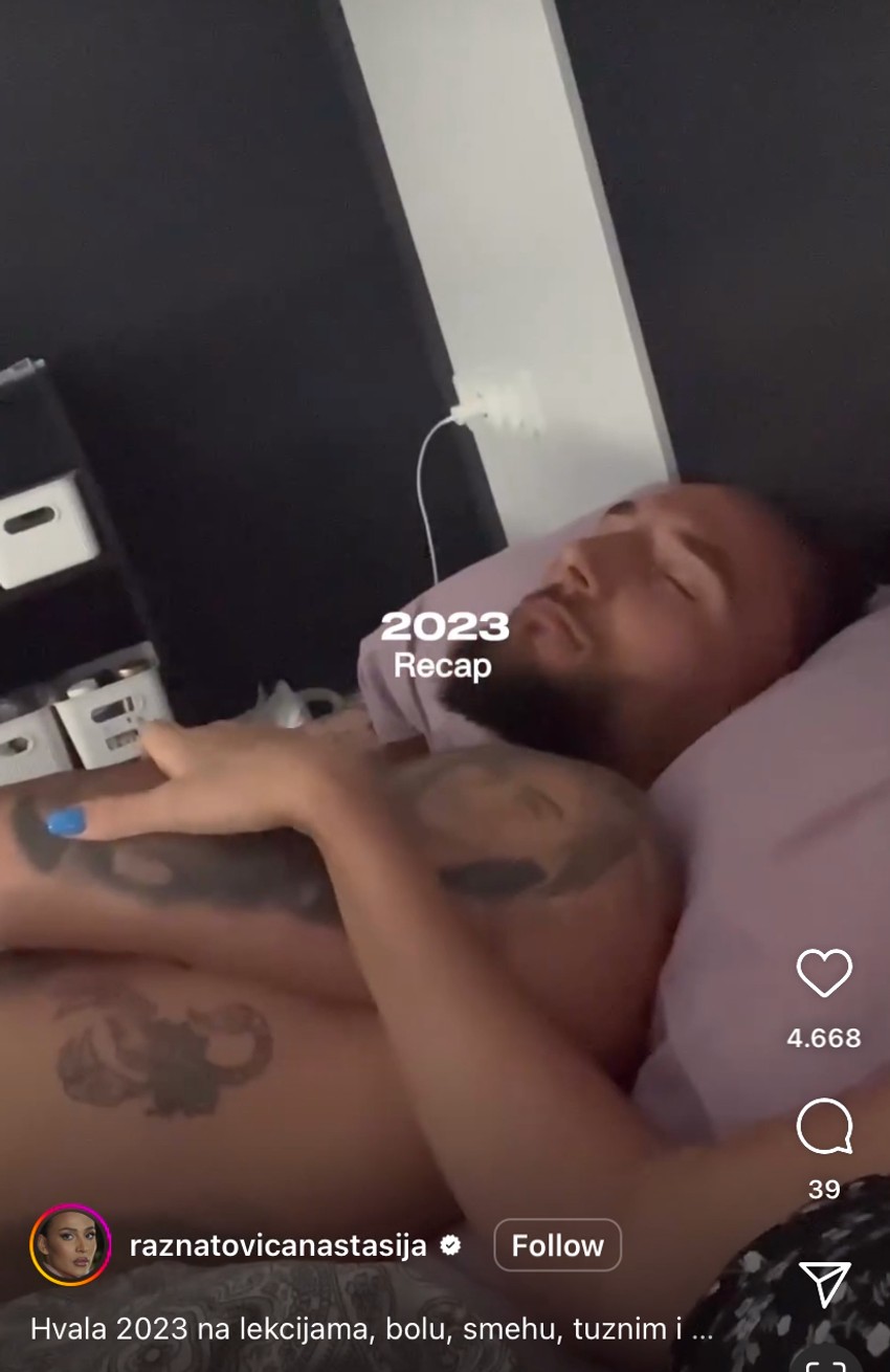 Anastasija i Nemanja, intimni momenti tokom godine