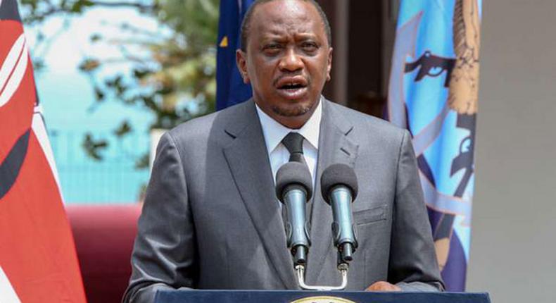 File image of President Uhuru Kenyatta His administration has withdrawn security detail attached to governor Waititu, Senator Kihika and MPs Ngunjiri and Ichungwah