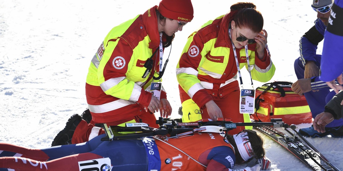 Mistrzostwa świata w biathlonie: Emil Hegle Svendsen zasłabł na mecie