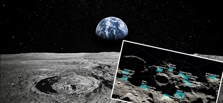 NASA wytypowała miejsca lądowania na Księżycu. "To największy krok od czasów Apollo"