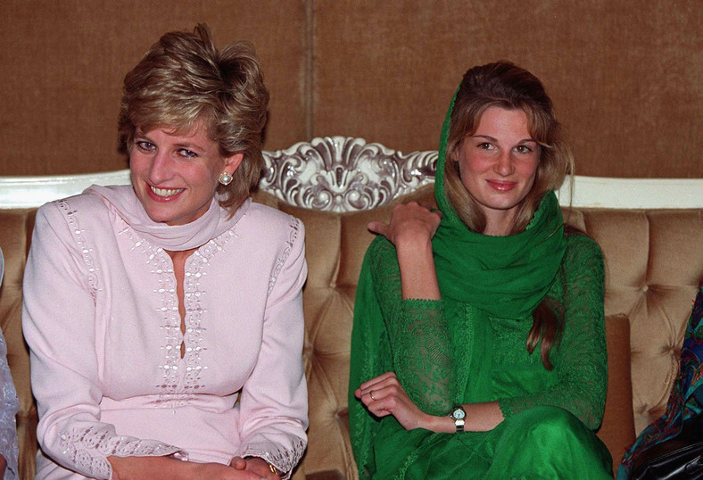 Księżna Diana i Jemima Khan w Pakistanie