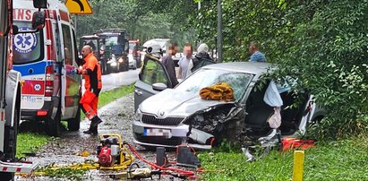 Dramatyczny wypadek pod Dziwnowem. Na miejscu lądował śmigłowiec LPR