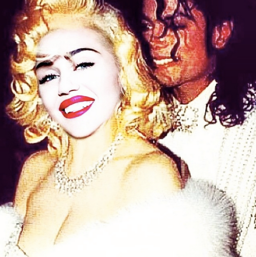 Miley Cyrus jako Madonna u boku Michaela Jacksona