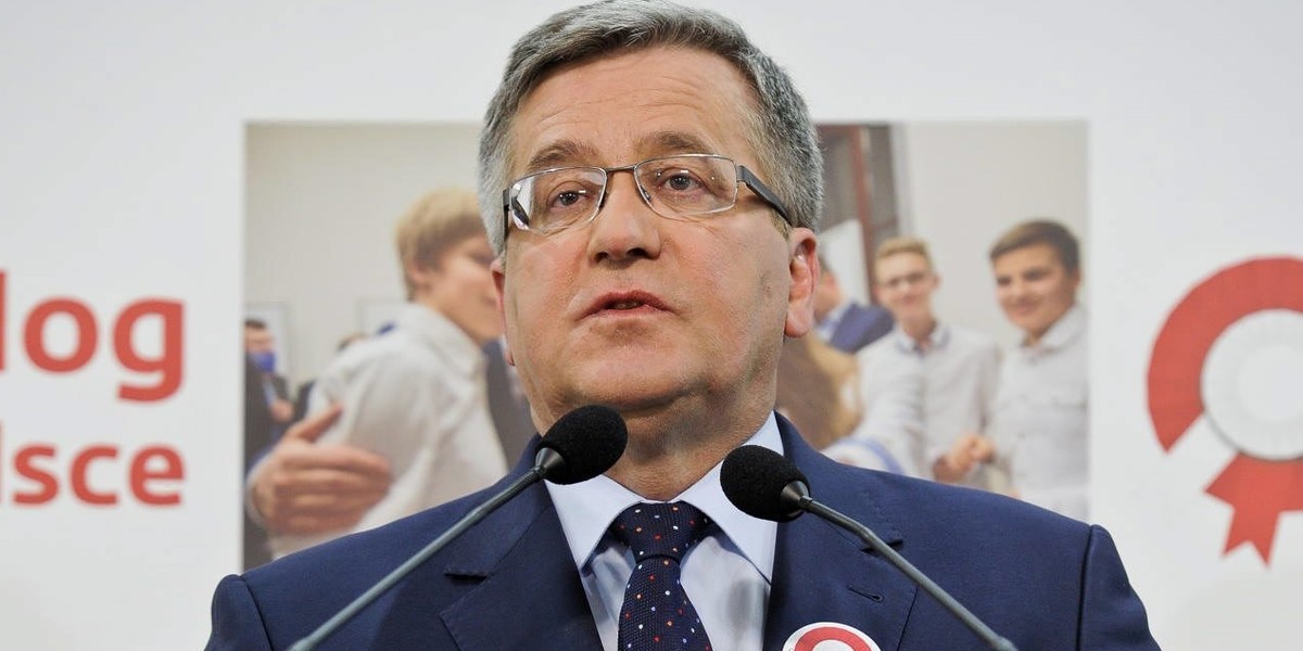 Komorowski miał wypadek.