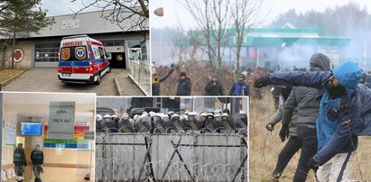 Szpital w Sokółce. Ranny policjant ma otarcia na policzku. Ale nie tylko on doznał obrażeń [KORESPONDENCJA]