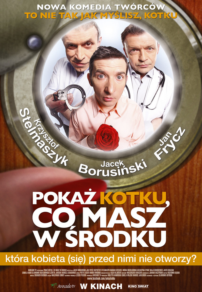 "Pokaż kotku, co masz w środku" - plakat filmu