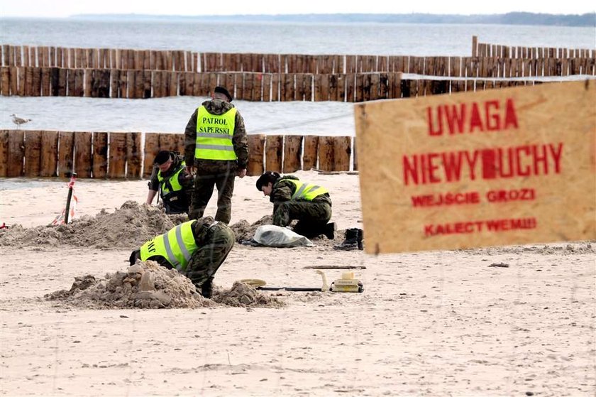 Miny na plaży w Kołobrzegu. Saperzy ostrzegają!