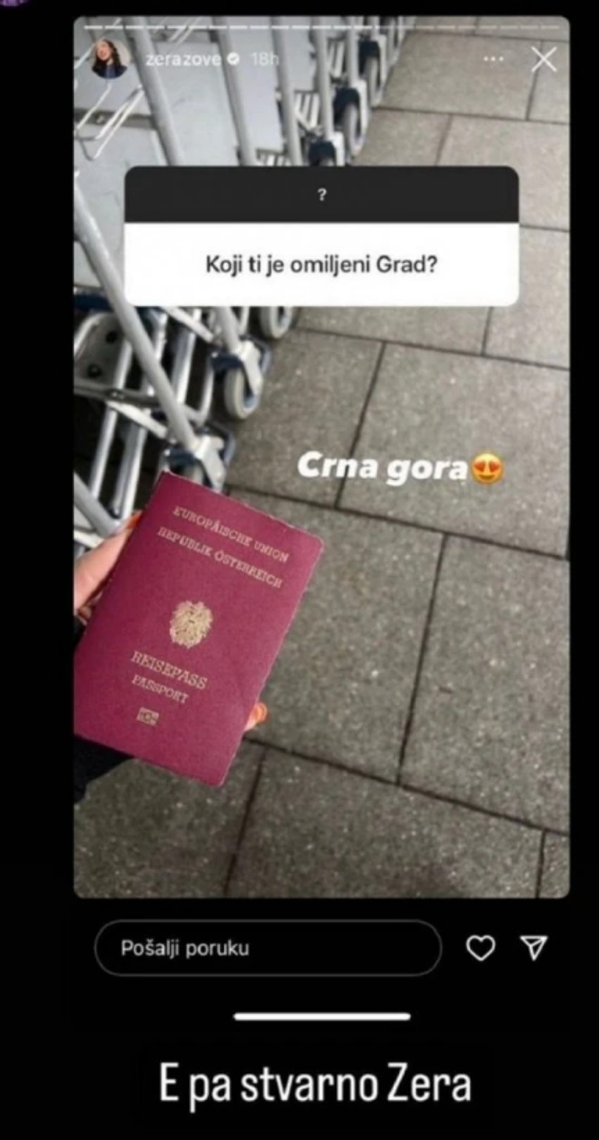 Zera, objava