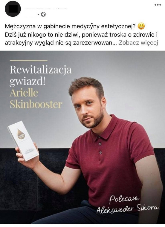 Aleksander Sikora w reklamie