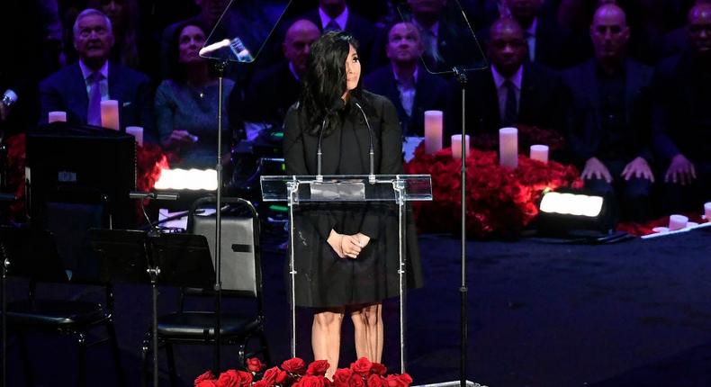 Vanessa Bryant Kobe Bryant memorial Staples Center