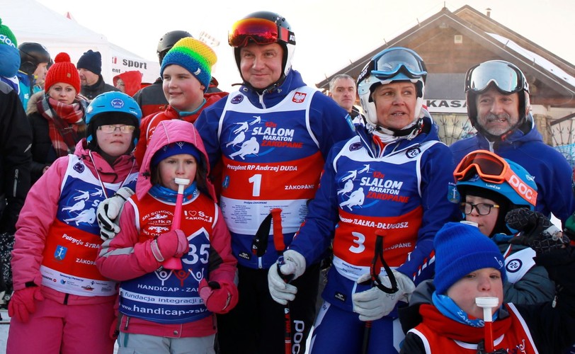 Andrzej Duda wziął udział w maratonie narciarskim