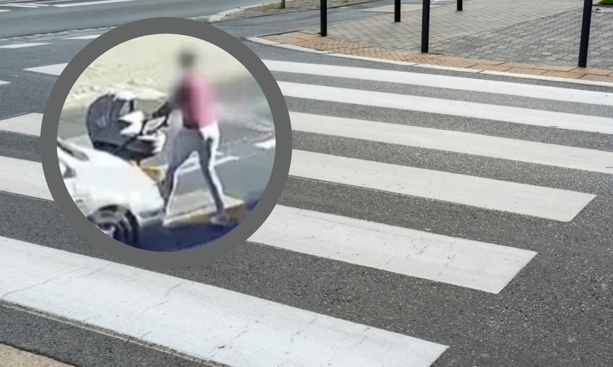 Wjechał na pasach w kobietę z dzieckiem. Wstrząsające nagranie udostępnili strażacy