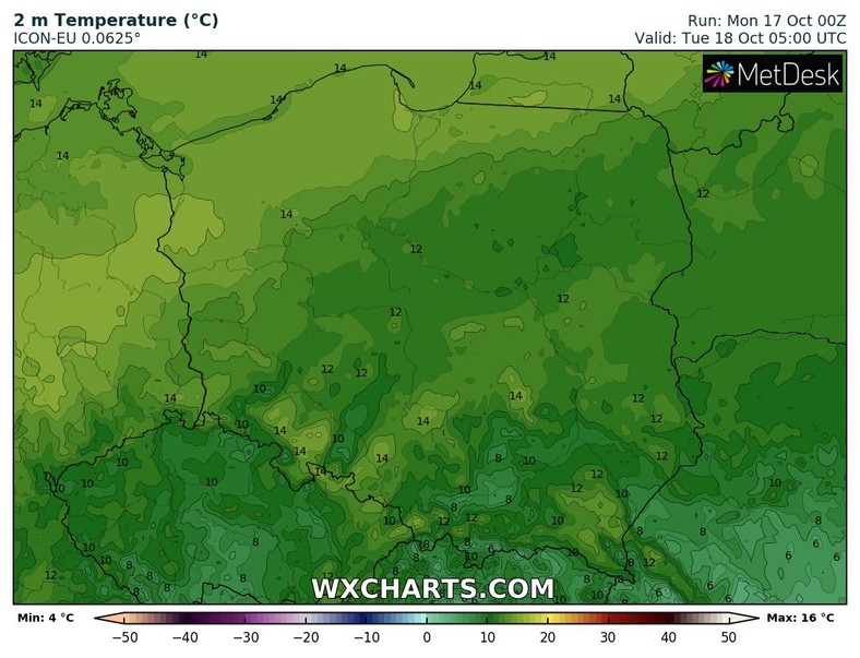 Poranek zapowiada się ciepło, jak na październik