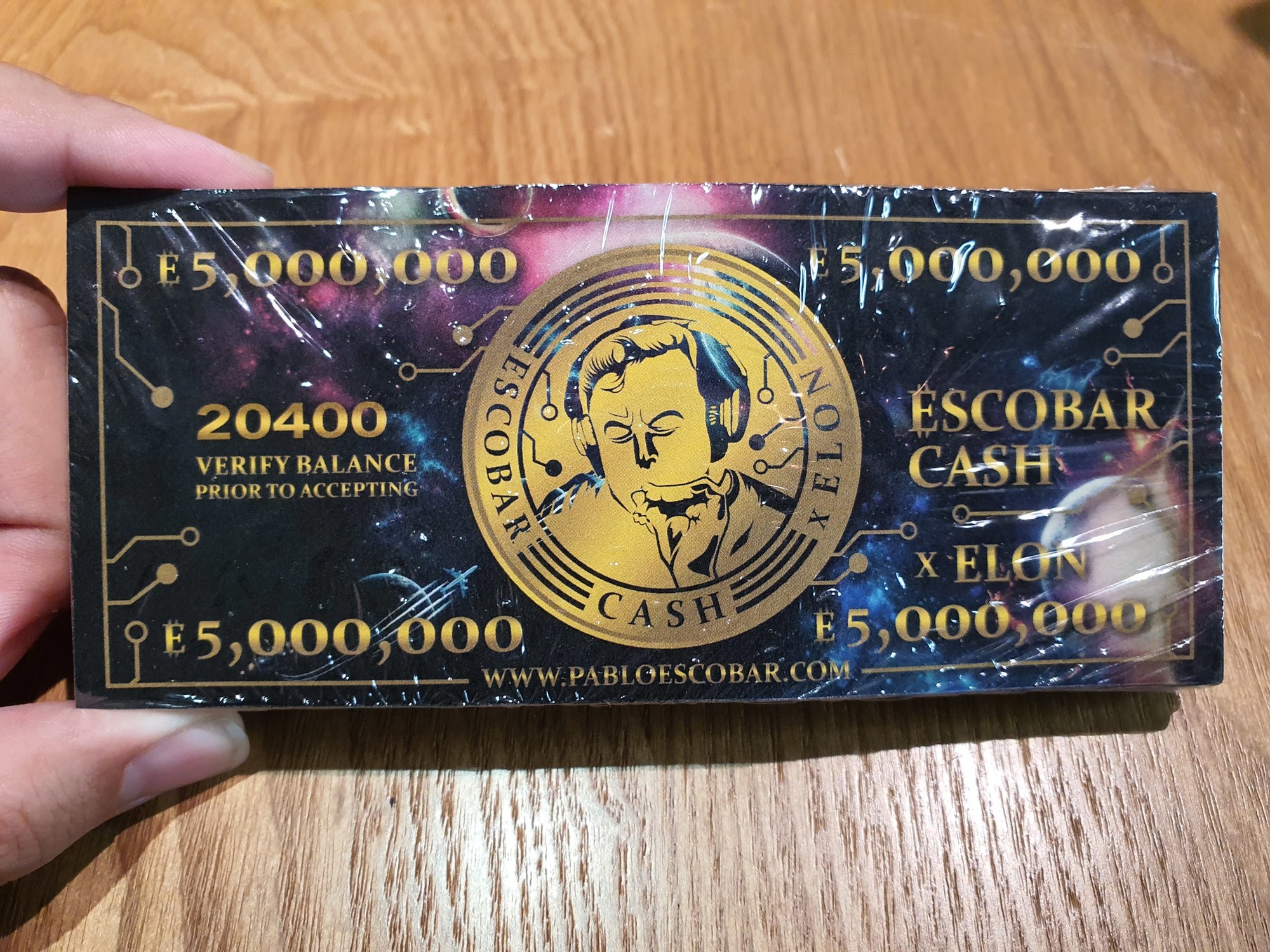 5 miliónová bankovka Escobar Cash