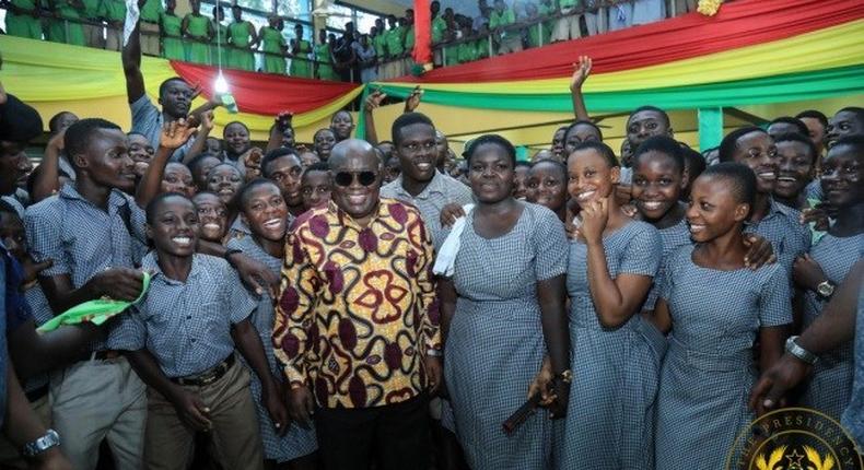 Shame Free SHS critics by passing WASSCE – Akufo-Addo tells students