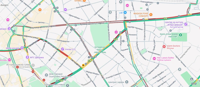 Kolaps u centru Beograda ovog jutra