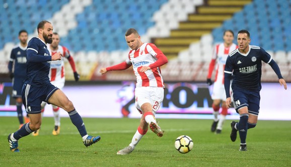 Veljko Simić na duelu Crvene zvezde i TSC-a iz Bačke Topole