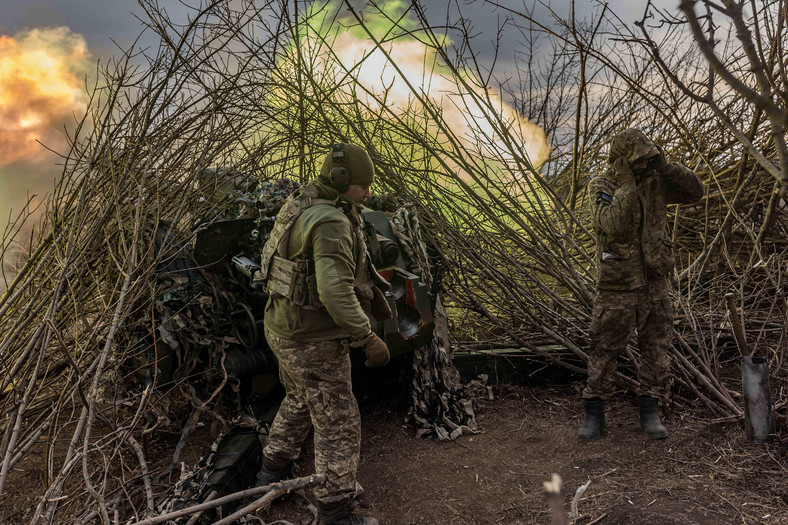 Ukraińscy żołnierze w obwodzie donieckim, 5 marca 2024 r.