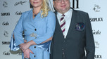 Ryszard Kalisz z żoną Dominiką na imprezie Róże Gali 2017