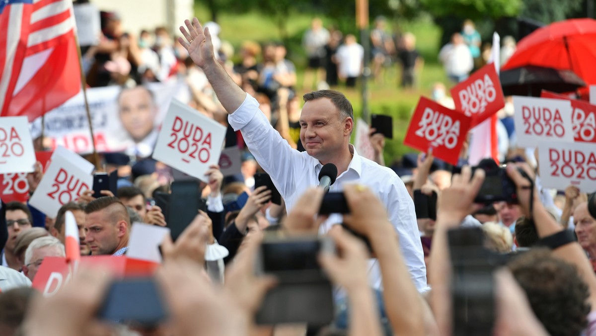 Kielce Wybory prezydenckie 2020. Ubiegający się o reelekcję prezydent RP Andrzej Duda 