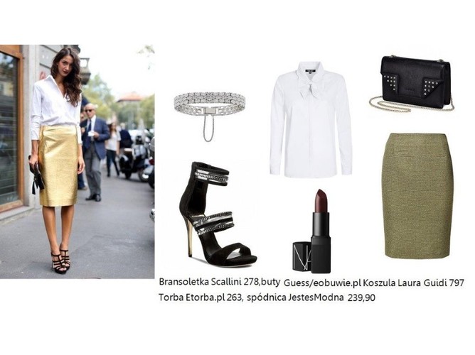 STYLIZACJE z białą koszulą