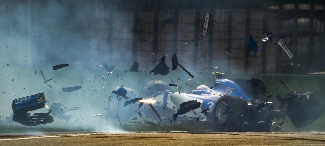 Antonio Giovinazzi roztrzaskał bolid. Na szczęście kierowca wyszedł z tego bez szwanku