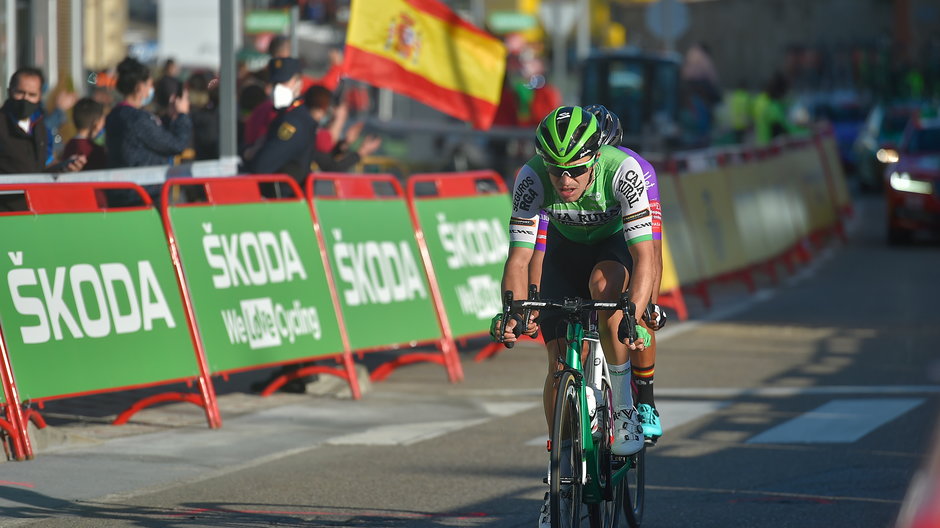 Hector Saez, podczas 9.etapu kolarskiej trasy La Vuelta w Hiszpanii w 2020 roku