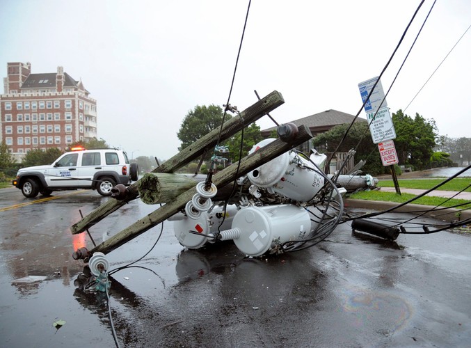 Zniszczenia na Long Island w Nowym Jorku