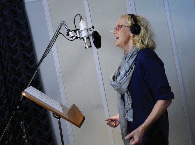Agnetha Fältskog w studio nagrań