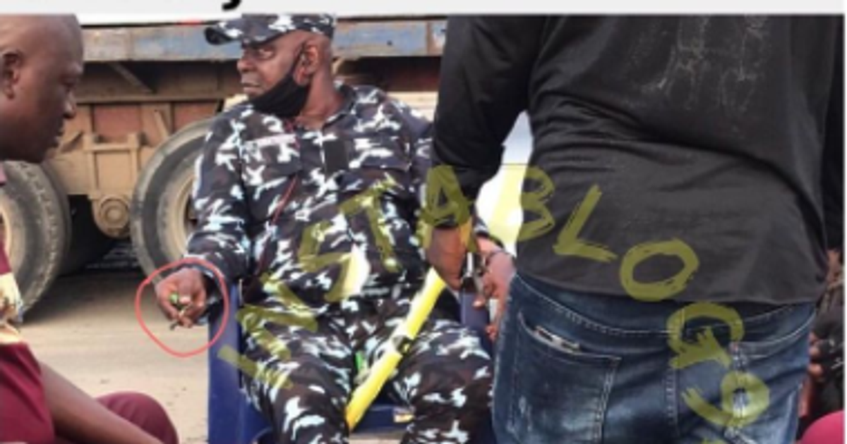 IGP orders probe of Lagos policeman caught smoking weed on duty - Vimarsana News