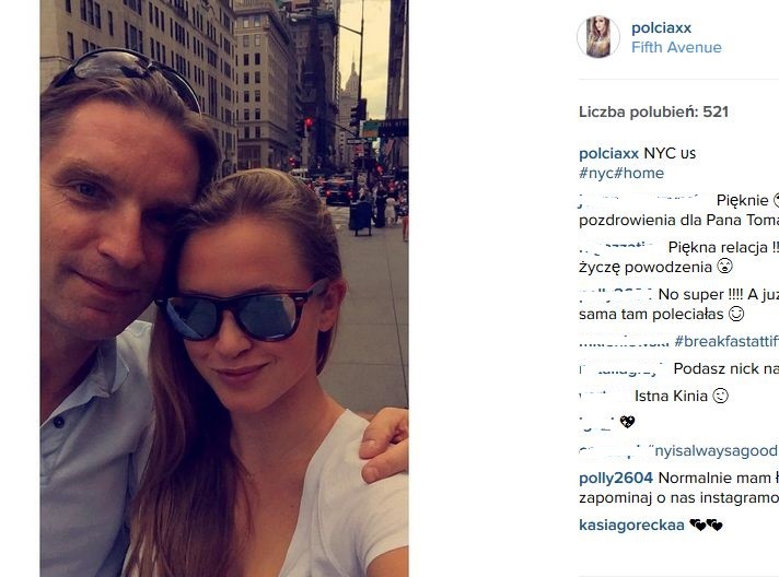 Tomasz Lis z córką Polą w Nowym Jorku