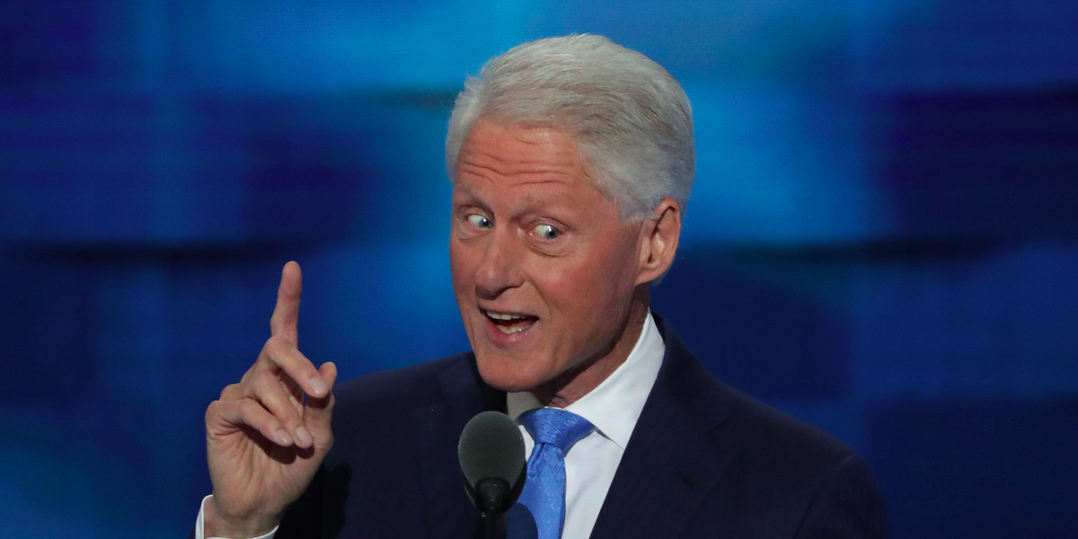 Bill Clinton at the Democratic National Convention.