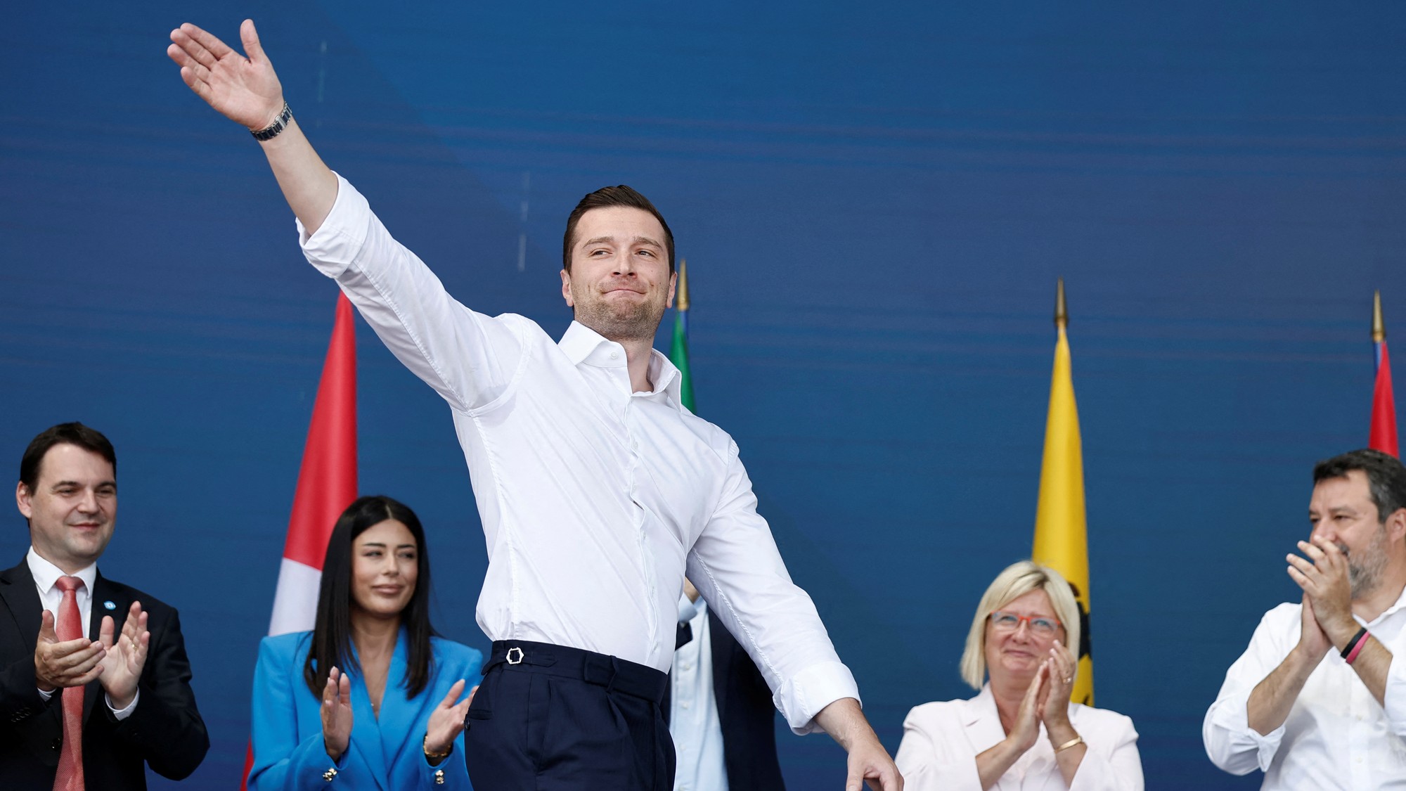 Jordan Bardella, predseda francúzskej krajne pravicovej politickej strany Národné zhromaždenie (RN), REUTERS/Benoit Tessier