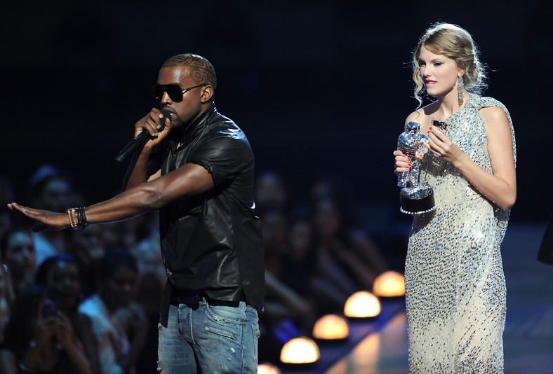 Kanye West i Taylor Swift podczas MTV Video Music Awards (2009)