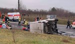 Tragiczny wypadek pod Szydłowcem. W zderzeniu busów zginęły dwie osoby