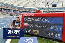 Życiówka Kaczmarek w biegu na 400 m! Rekord mityngu