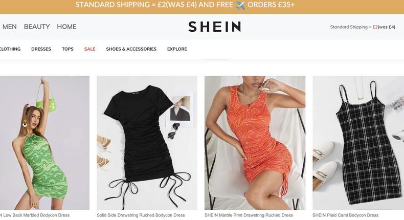 The Chinese fast fashion retailer Shein is known for its low prices.