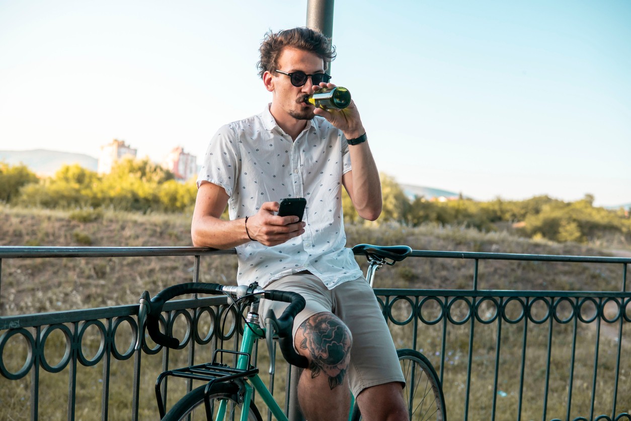 Alkohol u cyklistov.