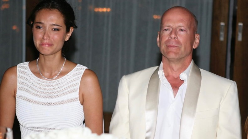 Emma Heming i Bruce Willis w dniu ślubu