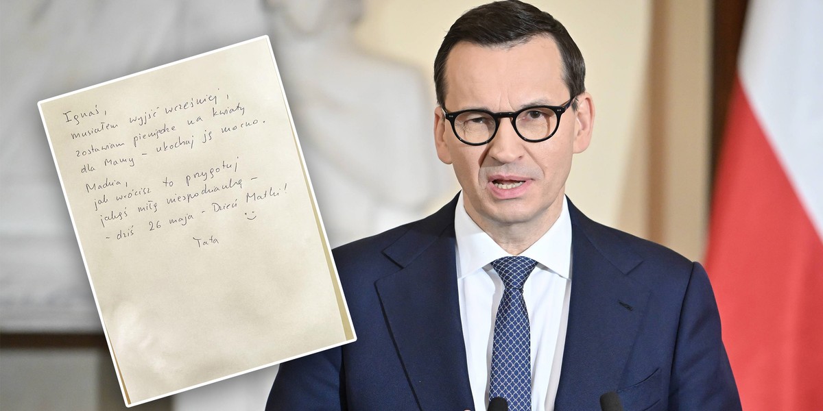 Mateusz Morawiecki zostawił dzieciom list