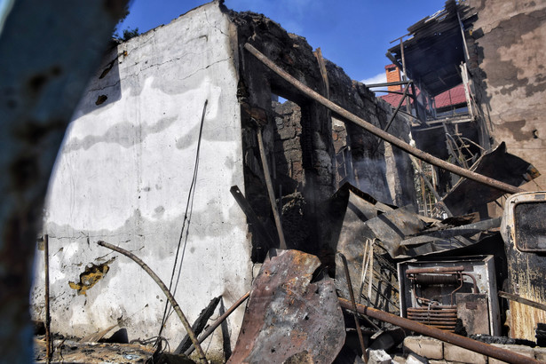 Zniszczenia w Odessie, po rosyjskim ostrzale rakietowym