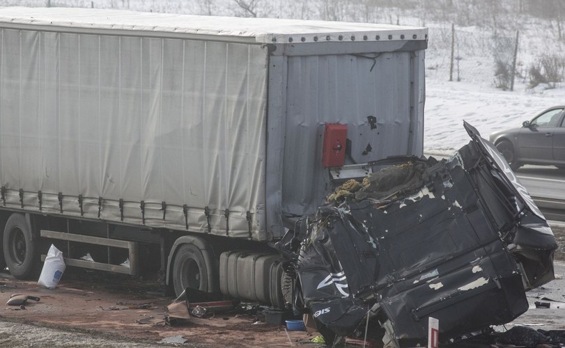 Karambol na autostradzie A1