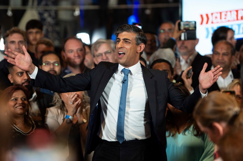 Riši Sunak na skupu Konzervativne partije u Londonu 2. jula