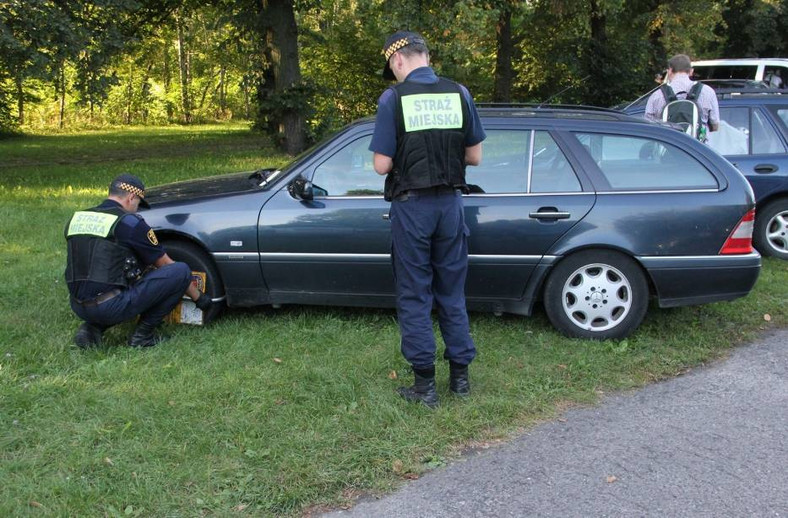 Parkowanie na trawniku kończy się interwencją straży miejskiej