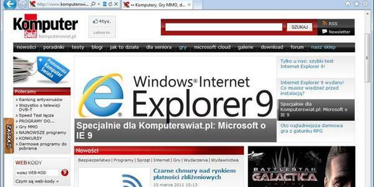 Internet Explorer 9 już jest! Co musisz wiedzieć przed instalacją? 