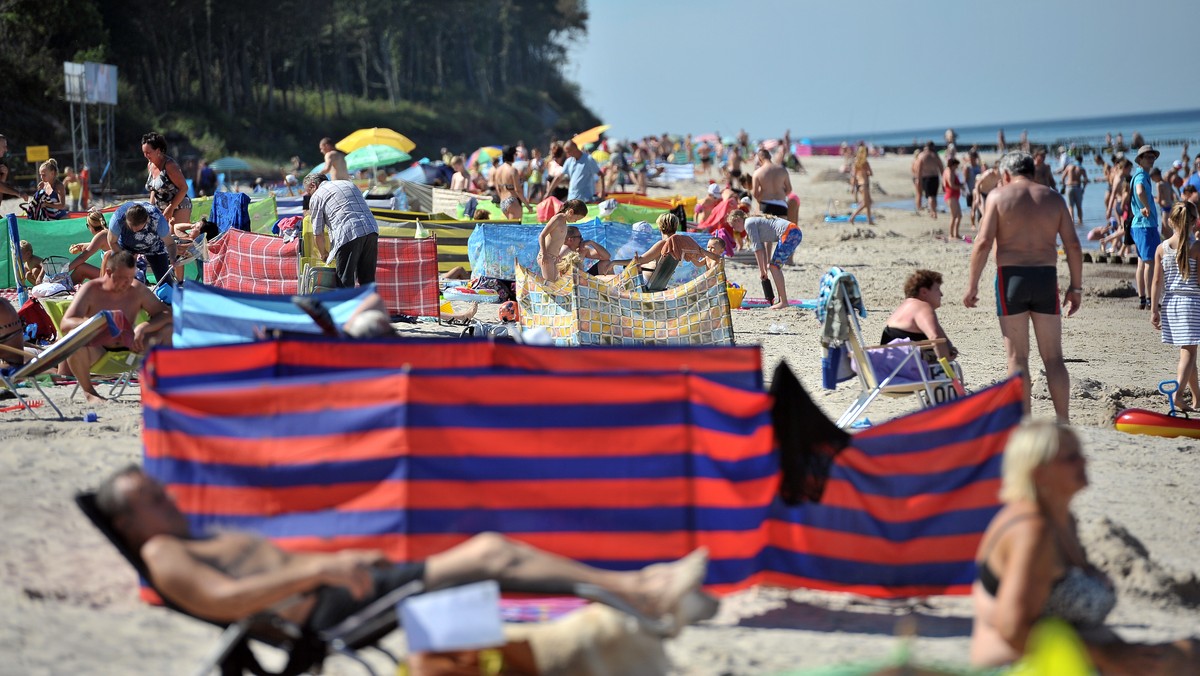 GĄSKI BAŁTYK PLAŻA WAKACJE (plaża w Gąskach)