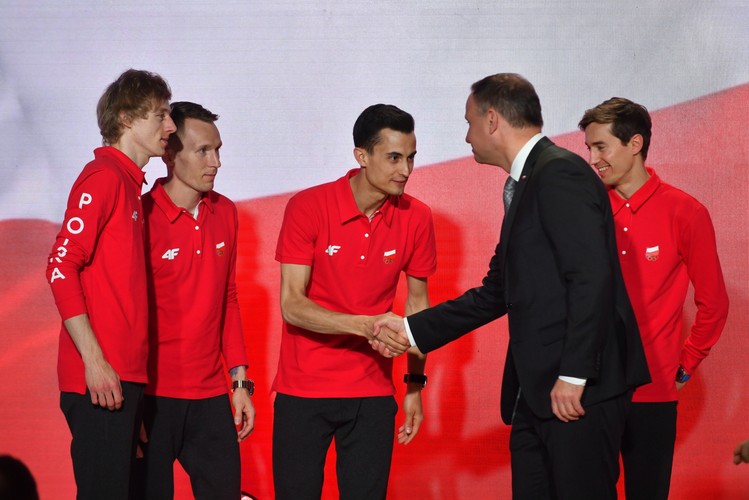 Prezydent Andrzej Duda na Gali Olimpijskiej w Warszawie