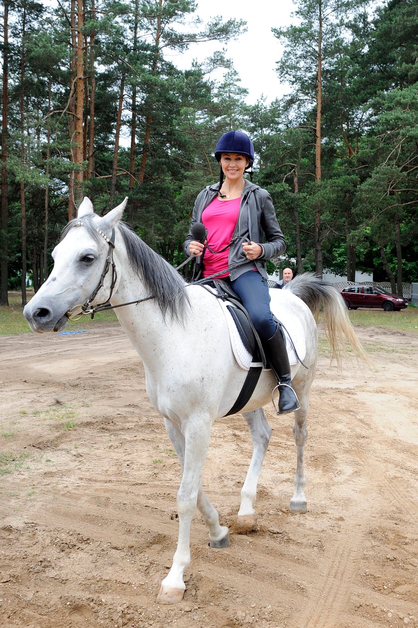 Anna Popek na koniu 